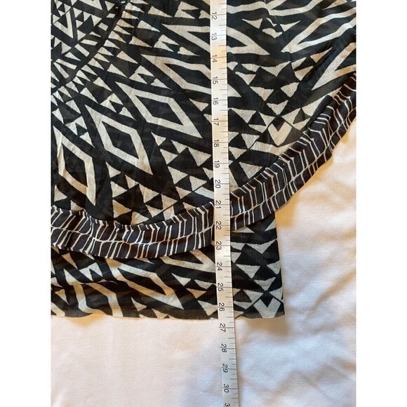 Sweet Pea By Stacy Frati XL  Black & White Geometric Print Sleeveless Layered To - Picture 9 of 9